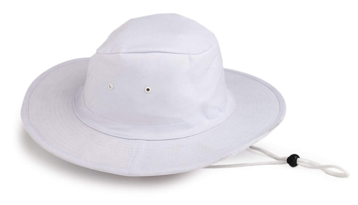 SUN HAT CANVAS WHITE. SIZE L